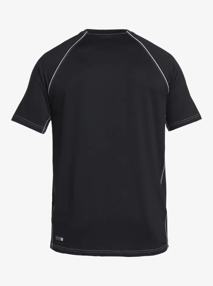 Quiksilver Saturn Surf Tee Short Sleeve Surf Tee Black Mens Rashguards Quiksilver Saturn Surf Tee Short Sleeve Surf Tee Black Mens Rashguards