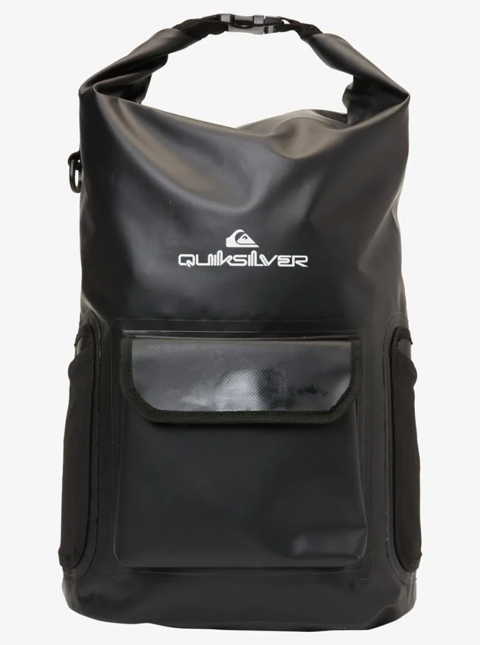 Quiksilver Sea Stash 20L Medium Surf Backpack Blackblack Mens Backpacks and Bags