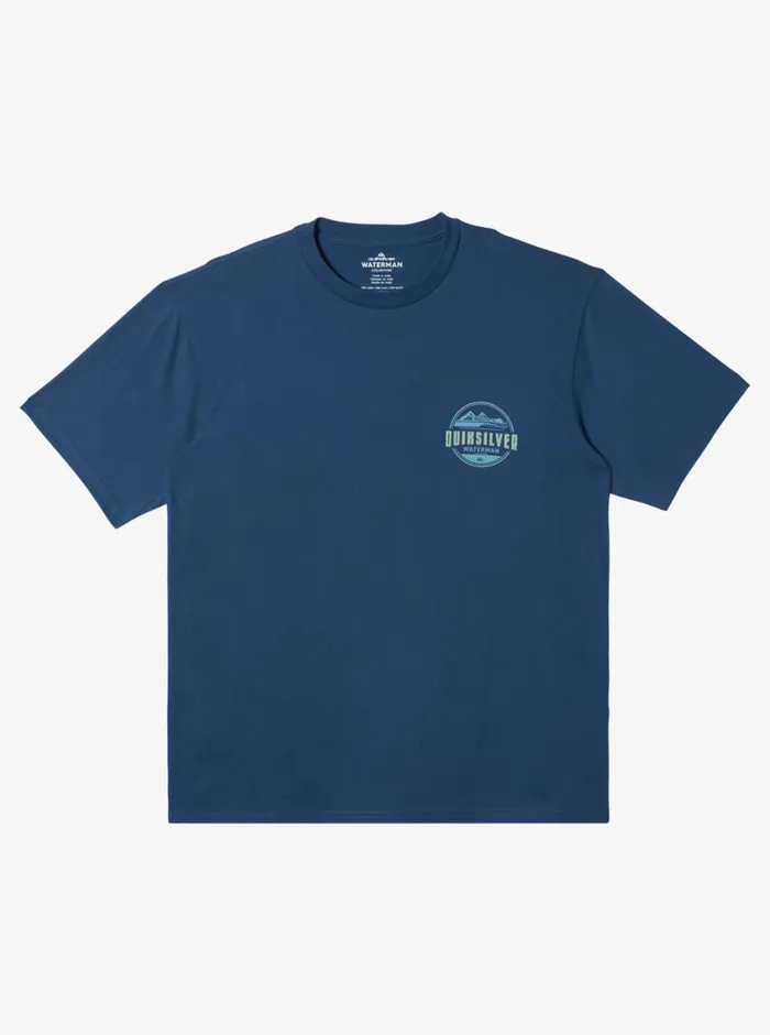 Quiksilver Seas Of Time QTShirt Ensign Blue MensWaterman Tees