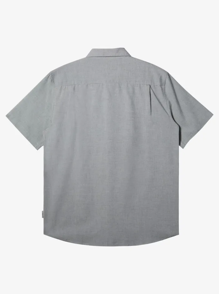 Quiksilver Shoreline Classic Short Sleeve Woven Shirt White Marble Heather Mens Shirts and Polos Quiksilver Shoreline Classic Short Sleeve Woven Shirt White Marble Heather Mens Shirts and Polos