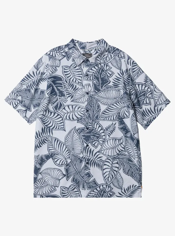Quiksilver Siesta Short Sleeve Shirt Major Blue MensWaterman Shirts and Polos