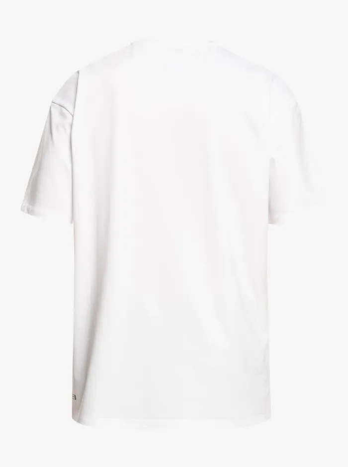Quiksilver Solid Streak Short Sleeve UPF 50 Surf Tee White Mens Rashguards Quiksilver Solid Streak Short Sleeve UPF 50 Surf Tee White Mens Rashguards