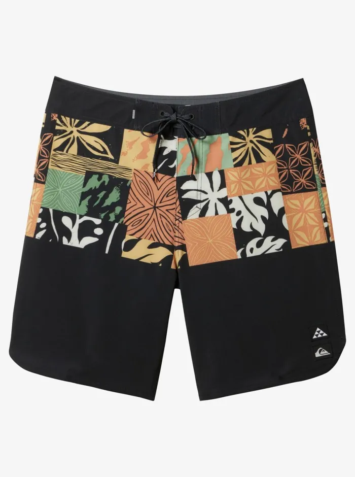 Quiksilver Surfsilk Hawaii Blocked 19034 Boardshorts Black Mens Boardshorts