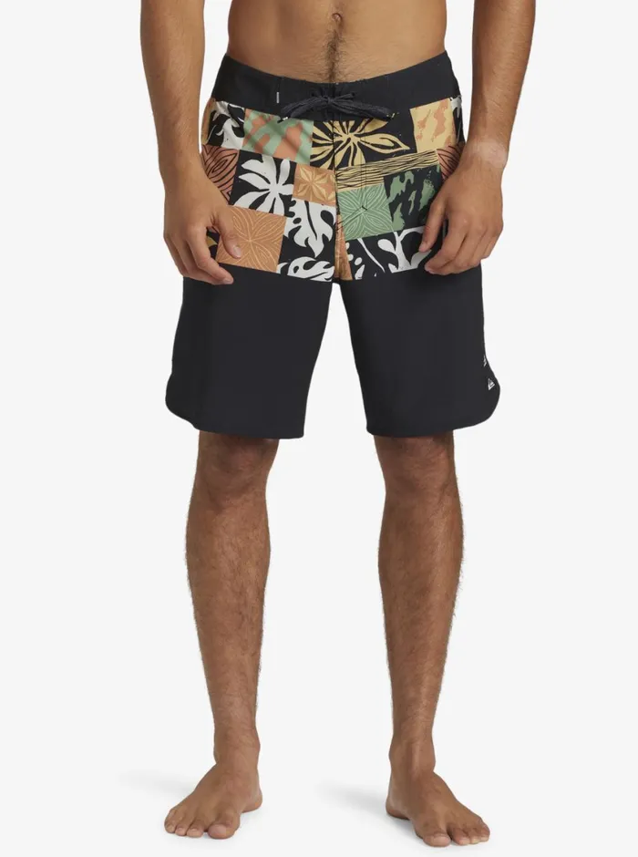 Quiksilver Surfsilk Hawaii Blocked 19034 Boardshorts Black Mens Boardshorts Quiksilver Surfsilk Hawaii Blocked 19034 Boardshorts Black Mens Boardshorts
