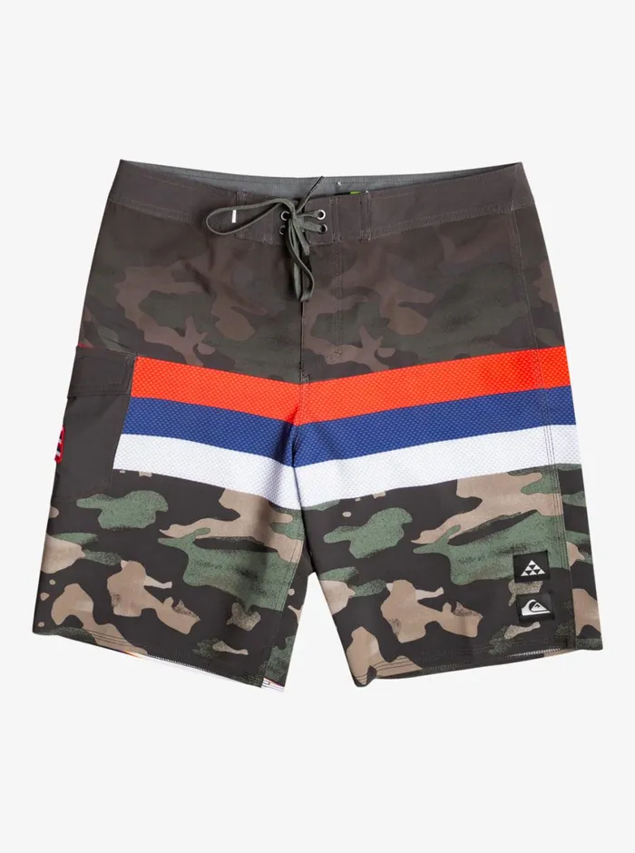 Quiksilver Surfsilk Hawaii Stripe 20034 Boardshorts Thyme Mens Boardshorts