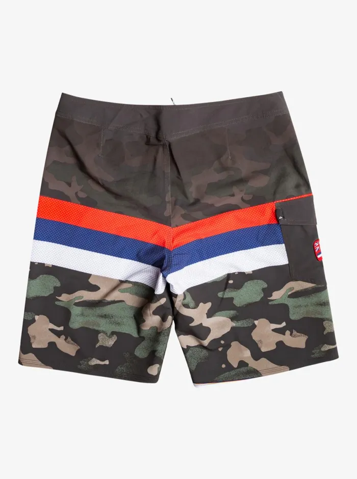 Quiksilver Surfsilk Hawaii Stripe 20034 Boardshorts Thyme Mens Boardshorts