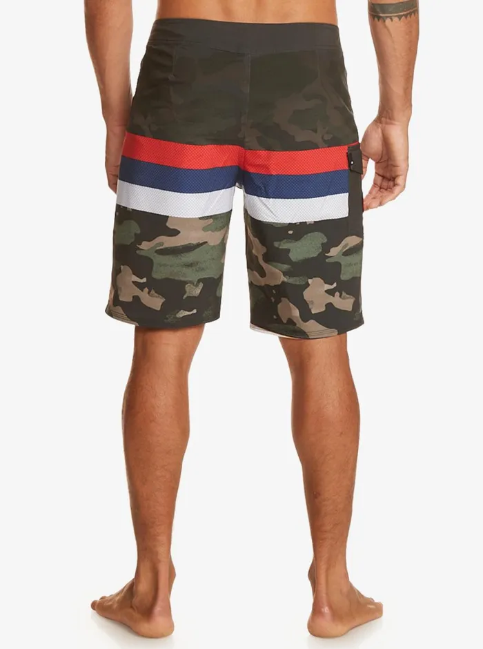 Quiksilver Surfsilk Hawaii Stripe 20034 Boardshorts Thyme Mens Boardshorts