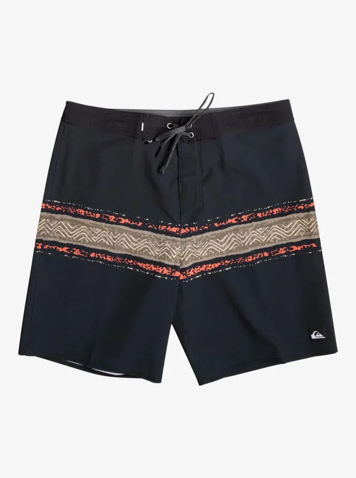 Quiksilver Surfsilk Mesa Stripe 19034 Boardshorts Black Mens Boardshorts