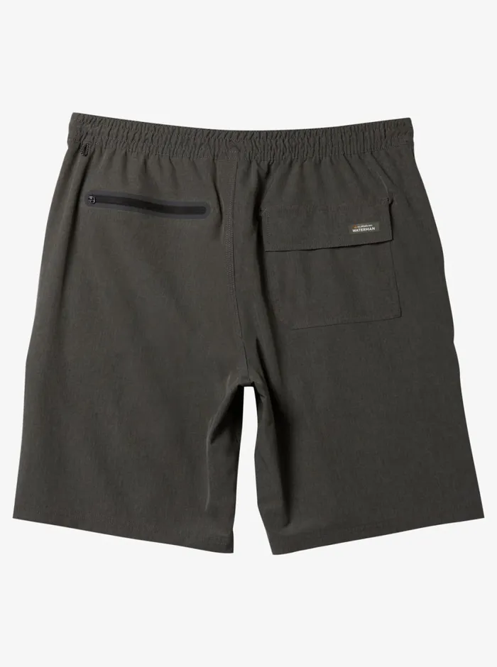Quiksilver Suva Amphibian 20034 Hybrid Shorts Dark Grey Heather MensWaterman Amphibians Quiksilver Suva Amphibian 20034 Hybrid Shorts Dark Grey Heather MensWaterman Amphibians