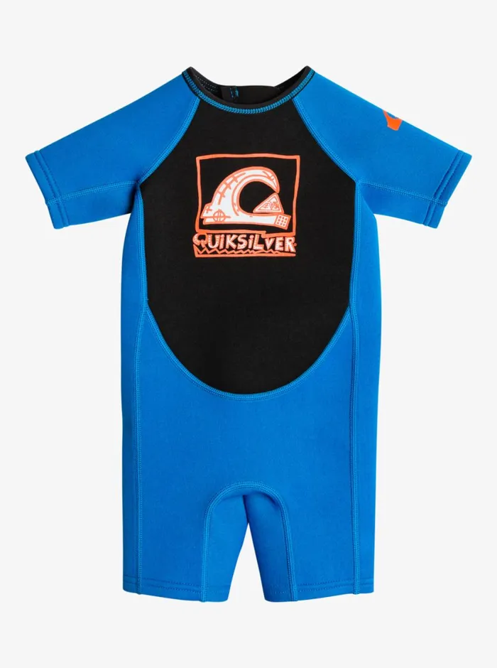 Quiksilver Toddler039s 15mm BackZip Springsuit Blacksquale Blue Boys Wetsuits Quiksilver Toddler039s 15mm BackZip Springsuit Blacksquale Blue Boys Wetsuits