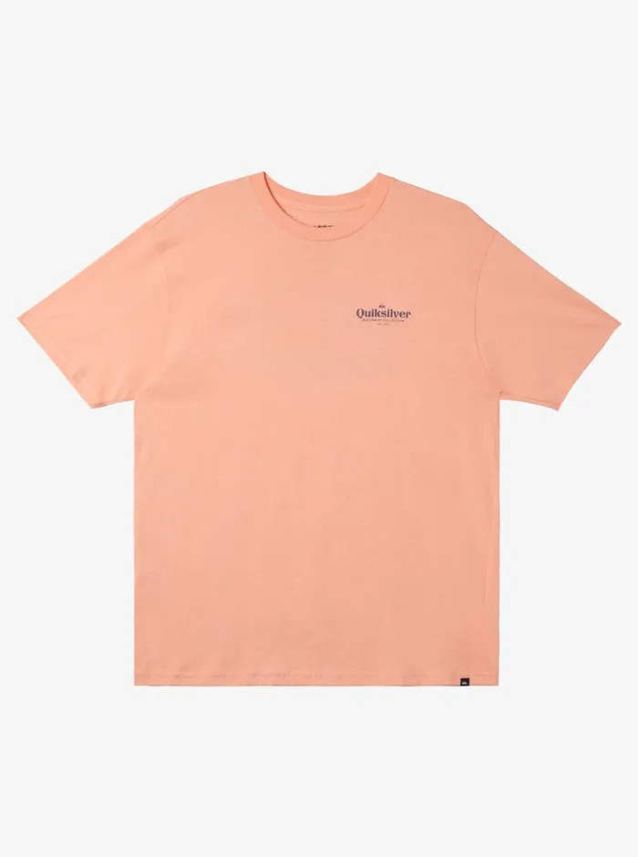 Quiksilver Trophy Catch QTShirt Peach Pink MensWaterman Tees