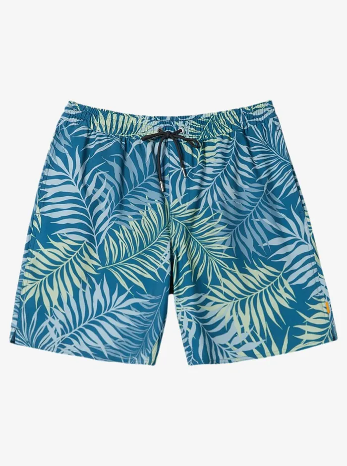 Quiksilver Wild Fern 17034 Elastic Waist Shorts Wild Fern Blue Steel MensWaterman Elastic Waist Quiksilver Wild Fern 17034 Elastic Waist Shorts Wild Fern Blue Steel MensWaterman Elastic Waist