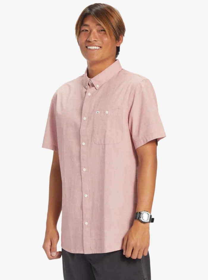 Quiksilver Winfall Short Sleeve Shirt Red Ochre Mens Shirts and Polos Quiksilver Winfall Short Sleeve Shirt Red Ochre Mens Shirts and Polos