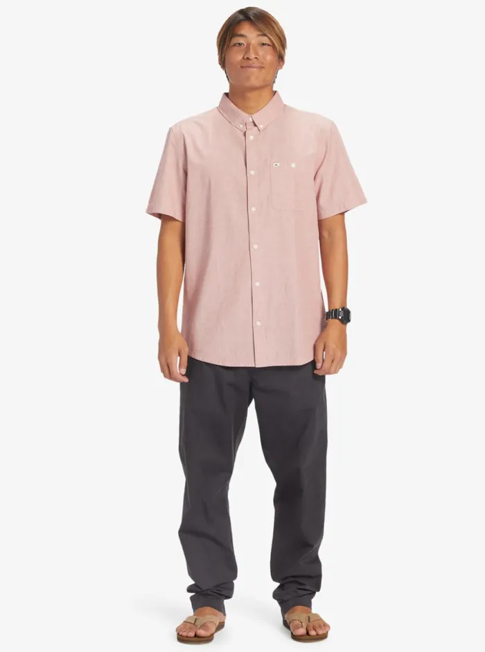 Quiksilver Winfall Short Sleeve Shirt Red Ochre Mens Shirts and Polos Quiksilver Winfall Short Sleeve Shirt Red Ochre Mens Shirts and Polos