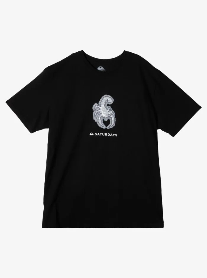 Quiksilver X Saturdays NYC Graphic TShirt Black Mens Tees