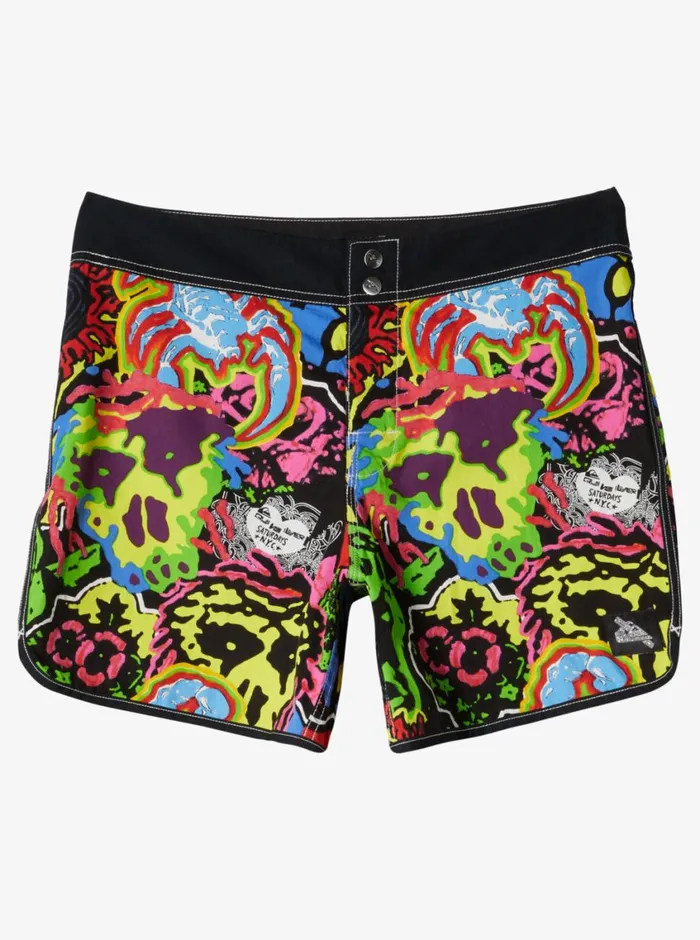 Quiksilver X Saturdays NYC Original Scallop 16034 Boardshorts Black Mens Boardshorts Quiksilver X Saturdays NYC Original Scallop 16034 Boardshorts Black Mens Boardshorts