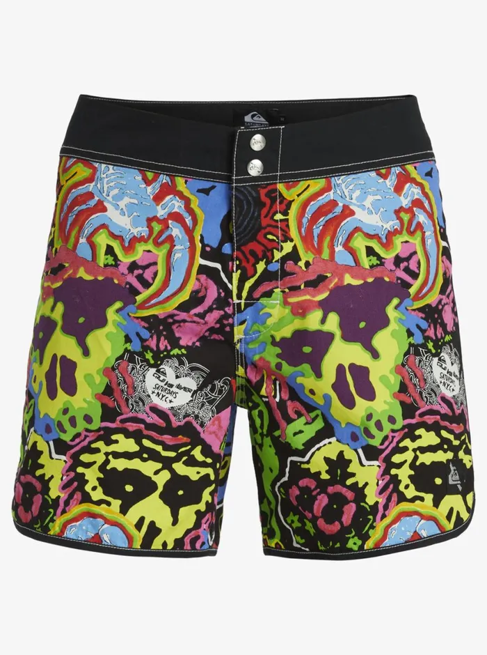 Quiksilver X Saturdays NYC Original Scallop 16034 Boardshorts Black Mens Boardshorts Quiksilver X Saturdays NYC Original Scallop 16034 Boardshorts Black Mens Boardshorts
