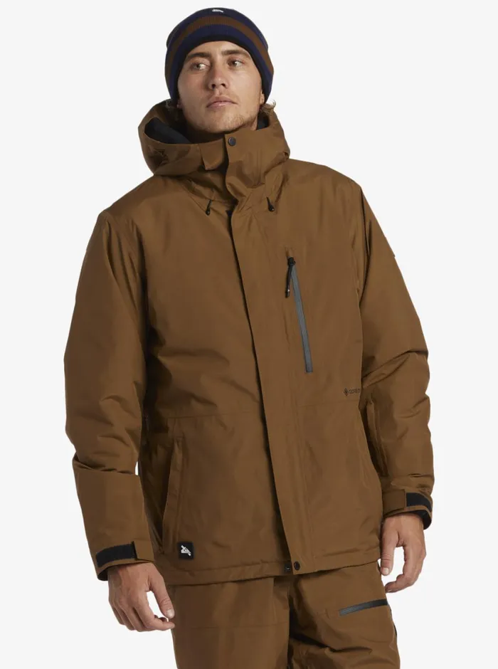 Quiksilver X Saturdays NYC Technical Snow Jacket Sepia Mens Snow Jackets