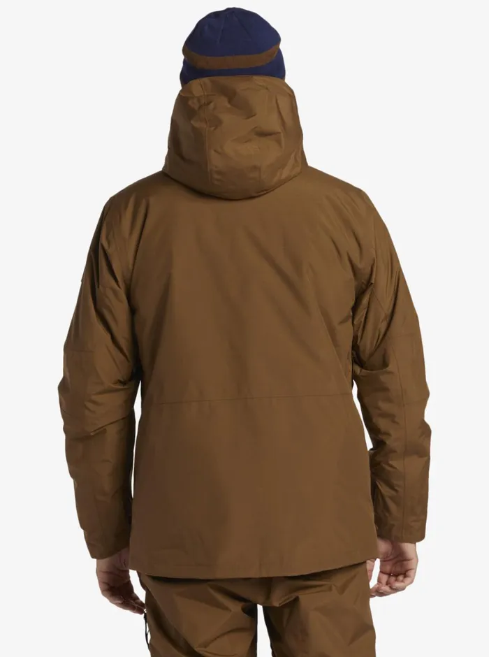 Quiksilver X Saturdays NYC Technical Snow Jacket Sepia Mens Snow Jackets
