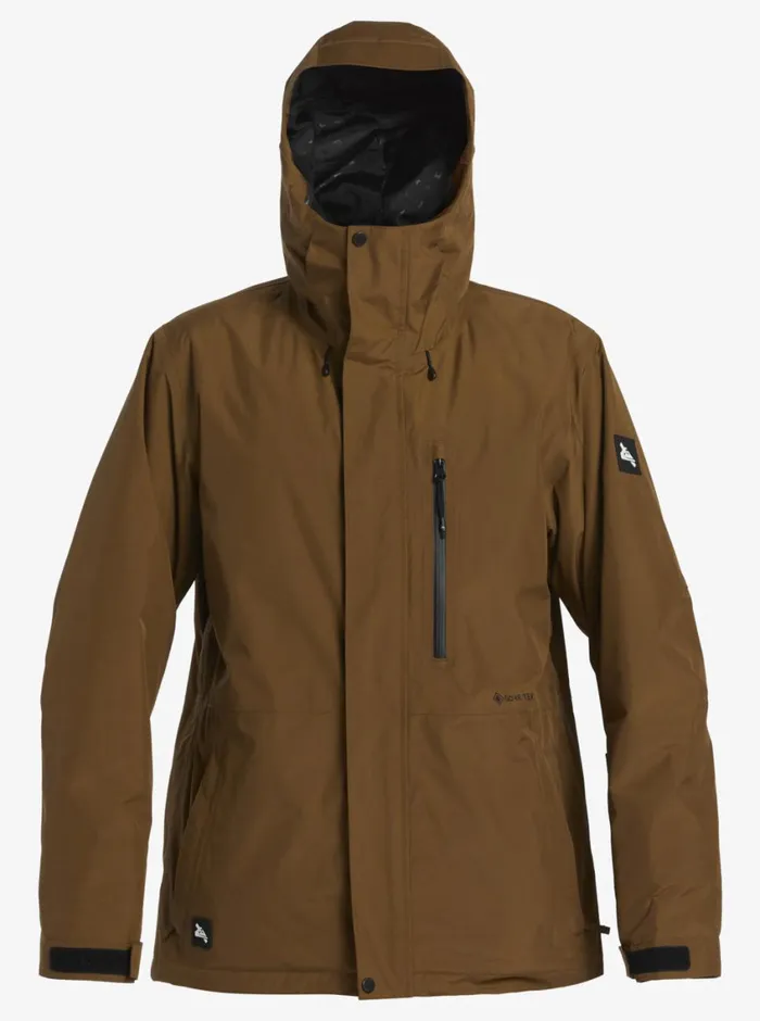 Quiksilver X Saturdays NYC Technical Snow Jacket Sepia Mens Snow Jackets