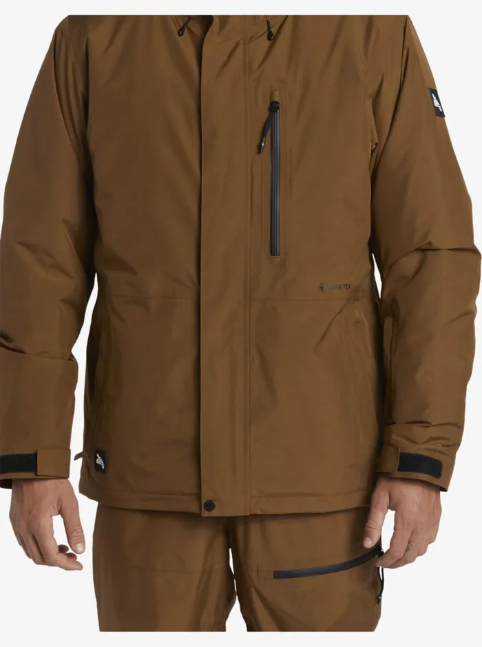 Quiksilver X Saturdays NYC Technical Snow Jacket Sepia Mens Snow Jackets