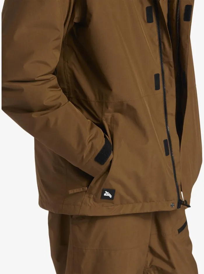 Quiksilver X Saturdays NYC Technical Snow Jacket Sepia Mens Snow Jackets
