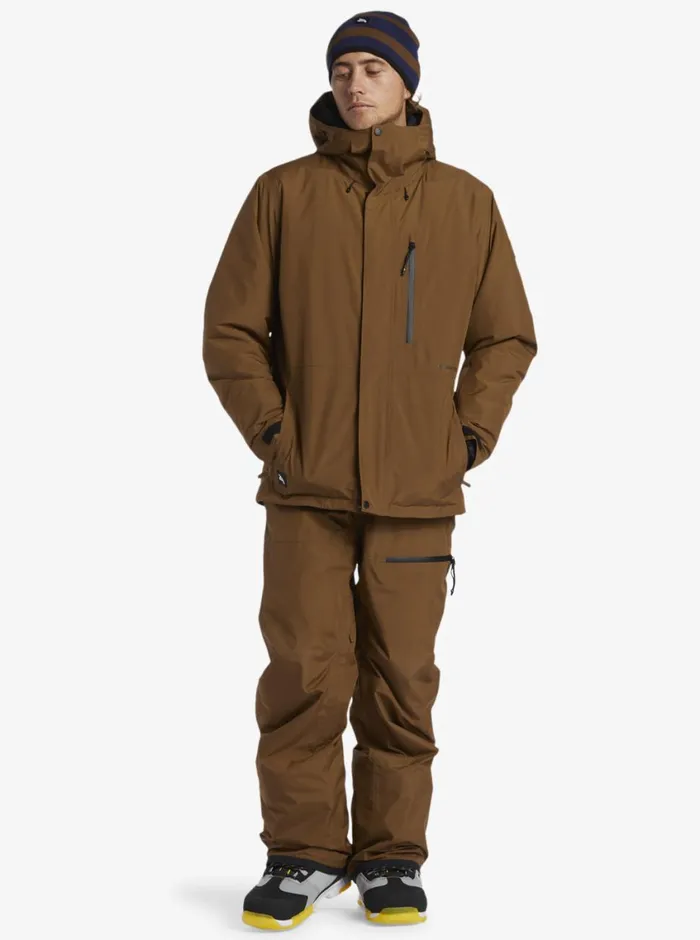 Quiksilver X Saturdays NYC Technical Snow Jacket Sepia Mens Snow Jackets