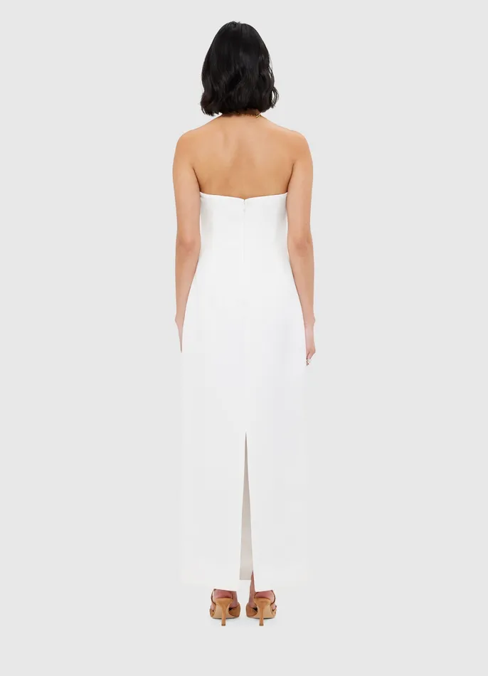 Rayna Bustier Maxi Dress 8211 Snow Dresses and Jumpsuits LEO LIN Women
