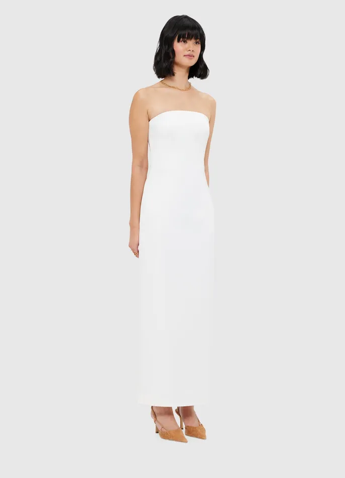 Rayna Bustier Maxi Dress 8211 Snow Dresses and Jumpsuits LEO LIN Women