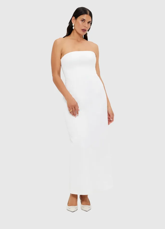 Rayna Bustier Maxi Dress 8211 Snow Dresses and Jumpsuits LEO LIN Women