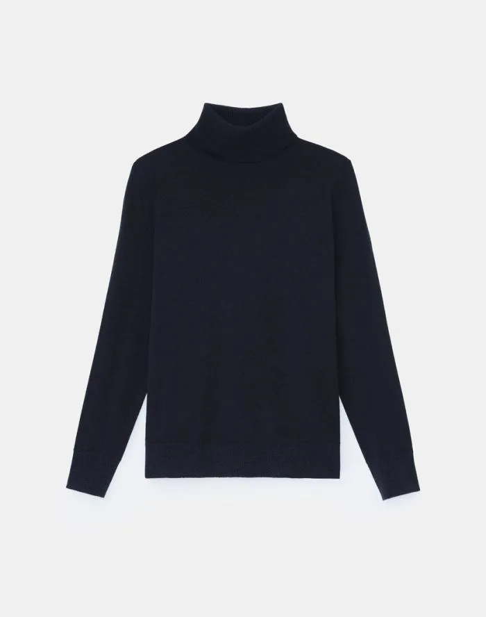 Ready To Wear Cashmere Turtleneck Sweater Black Lafayette 148 New York Sweaters and Knits