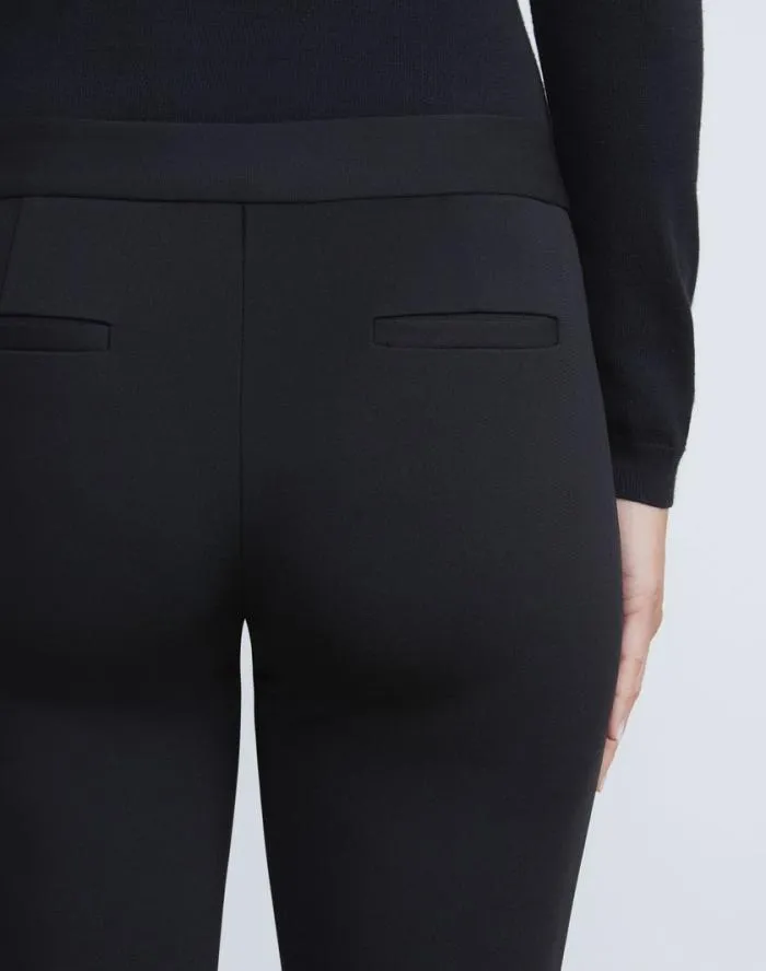 Ready To Wear Compact Stretch Viscose Waldorf Flared Pant Black Lafayette 148 New York Pants and Shorts