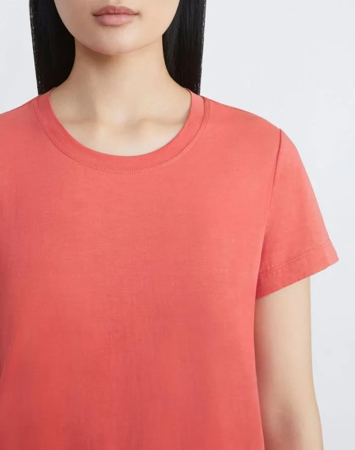 Ready To Wear Cotton Jersey Modern Tee Black Lafayette 148 New York Tops and Tees