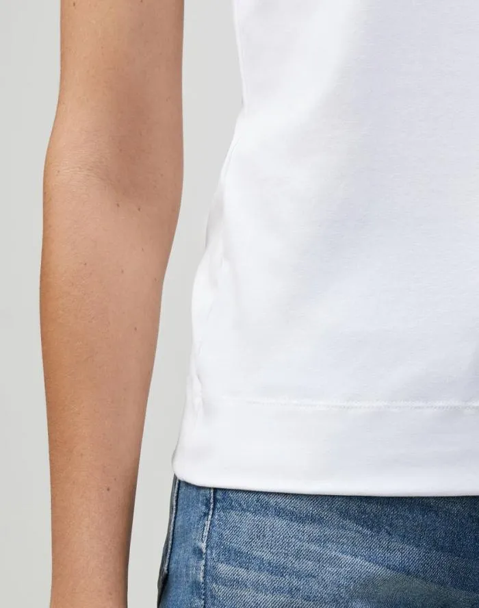 Ready To Wear Cotton Rib Scoop Neck Tank Black Lafayette 148 New York Tops and Tees