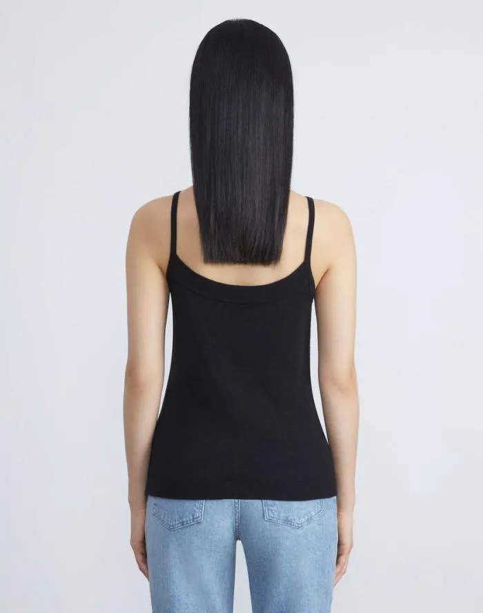 Ready To Wear Fine Gauge Cashmere Camisole Black Lafayette 148 New York Sweaters and Knits