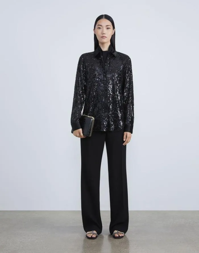 Ready To Wear Finesse Crepe Gates Pant Cloud Lafayette 148 New York Pants and Shorts