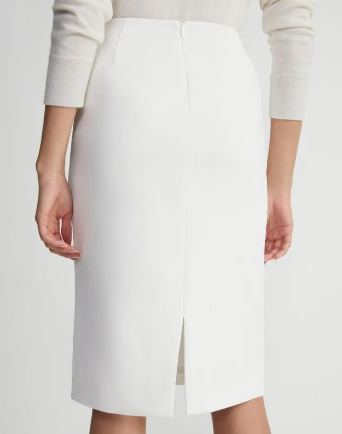 Ready To Wear Finesse Crepe Pencil Skirt Black Lafayette 148 New York Skirts