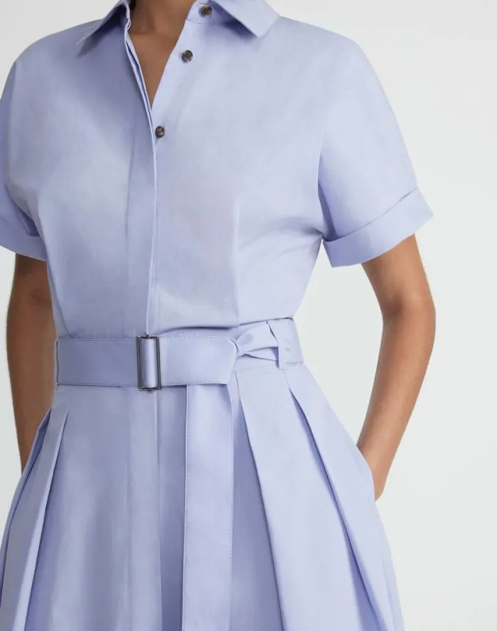 Ready To Wear Organic Cotton Poplin Shirtdress Wild Bluet Lafayette 148 New York Dresses