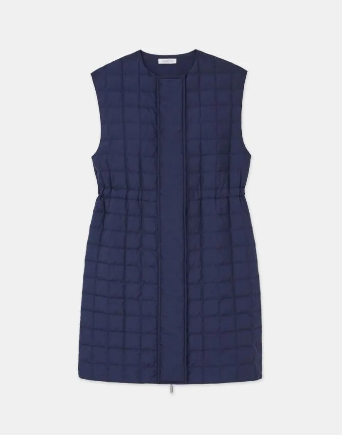 Ready To Wear Recycled Poly Quilted Reversible Vest Black Lafayette 148 New York Jackets and Blazers