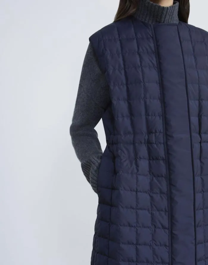 Ready To Wear Recycled Poly Quilted Reversible Vest Black Lafayette 148 New York Jackets and Blazers