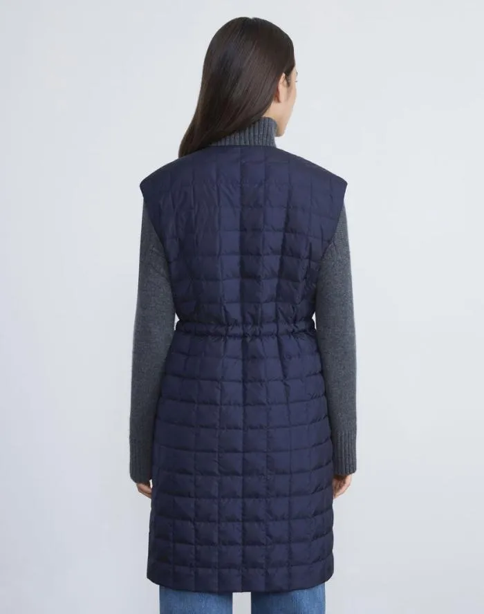 Ready To Wear Recycled Poly Quilted Reversible Vest Black Lafayette 148 New York Jackets and Blazers