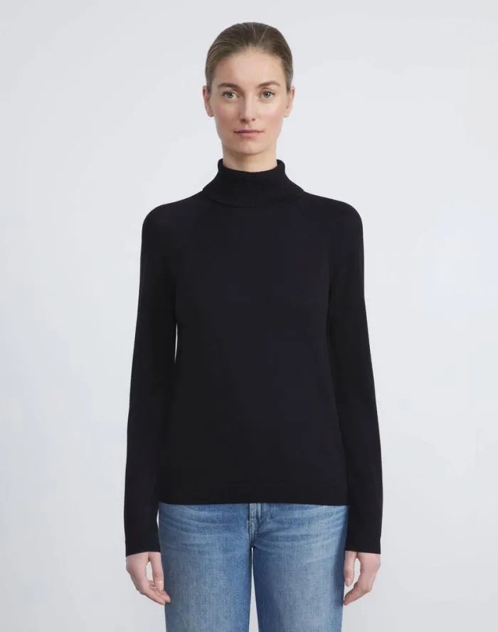 Ready To Wear Responsible Matte Crepe Turtleneck Sweater Copper Lafayette 148 New York Sweaters and Knits
