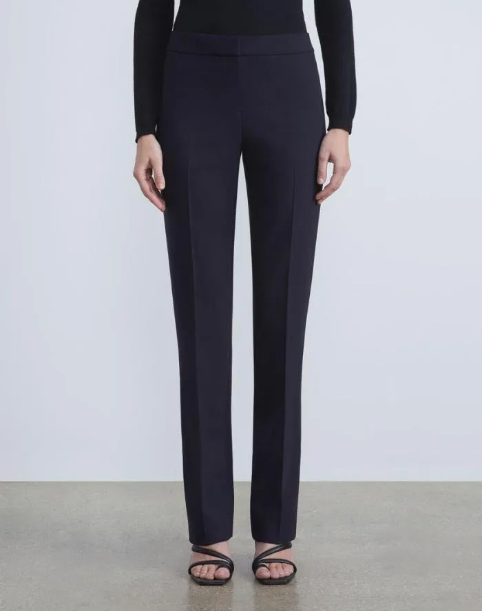 Ready To Wear Responsible Wool Double Face Barrow Pant Black Lafayette 148 New York Pants and Shorts