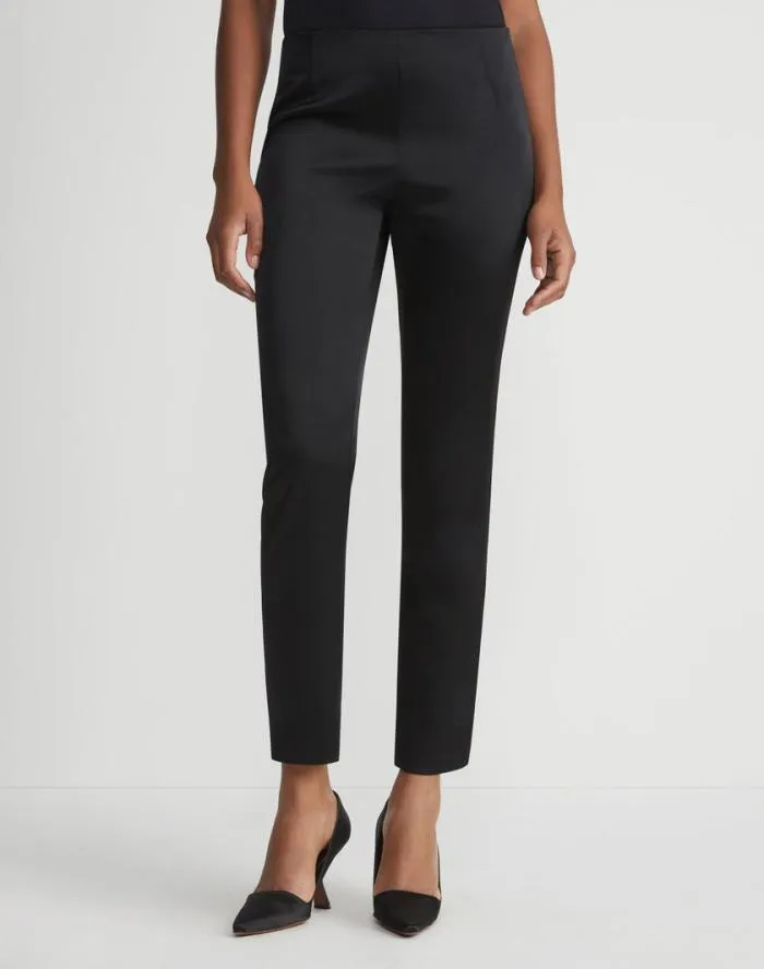 Ready To Wear Sateen Stanton Pant Black Lafayette 148 New York Pants and Shorts