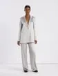 Ready To Wear Satin Sullivan Pant Pale Grey Lafayette 148 New York Pants and Shorts