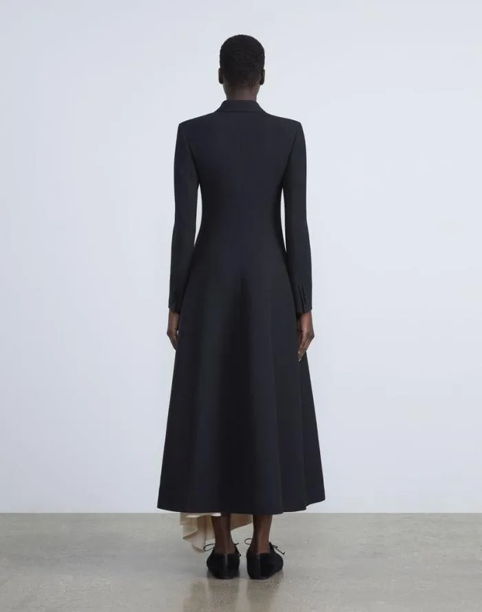 Ready To Wear WoolSilk Crepe ThreeButton Academy Coat Black Lafayette 148 New York Coats and Outerwear