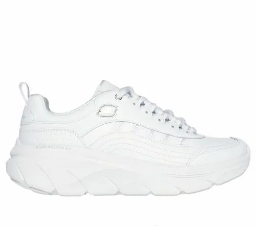 Relaxed Fit D039Lux Walker 20 8211 Golden Step White Silver Women SKECHERS Lace Up Relaxed Fit D039Lux Walker 20 8211 Golden Step White Silver Women SKECHERS Lace Up