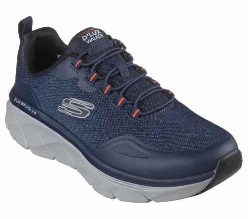 Relaxed Fit D039Lux Walker 20 8211 Steadyway Navy Orange Men SKECHERS SlipOn