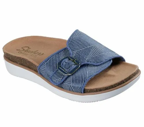 Relaxed Fit Lifted Comfort 8211 Restless Wave Navy Women SKECHERS Sandals