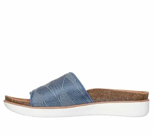 Relaxed Fit Lifted Comfort 8211 Restless Wave Navy Women SKECHERS Sandals